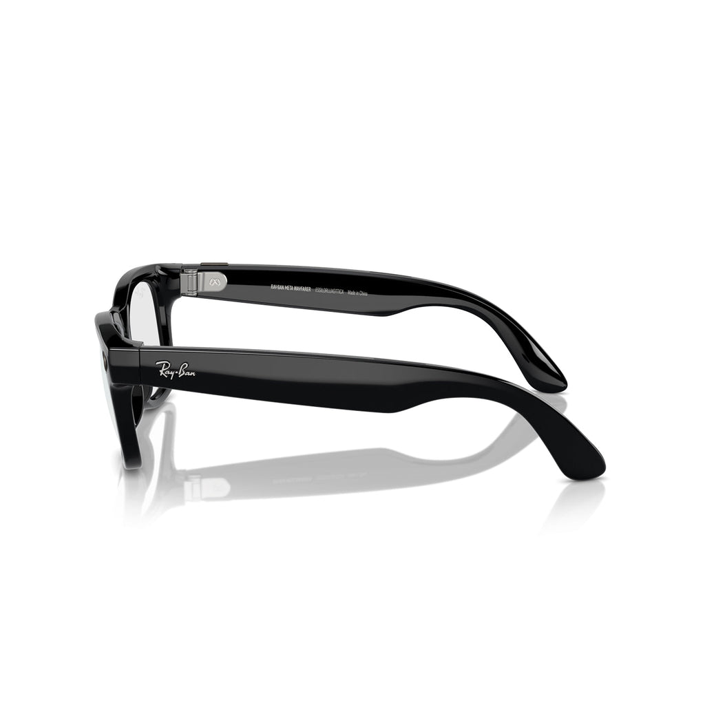 Smart Wayfarer – Shiny Black (AI-Enabled Glasses)